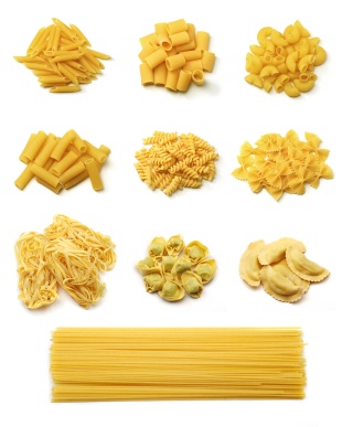 pasta shape names